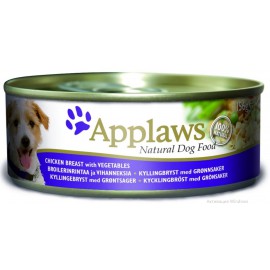 Applaws консервы для собак с курицей, овощами и рисом, Dog Chicken, Veg & Rice, 156г